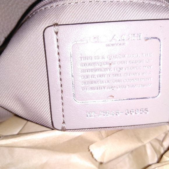 Coach peebled leather bag - Picture 3 of 7